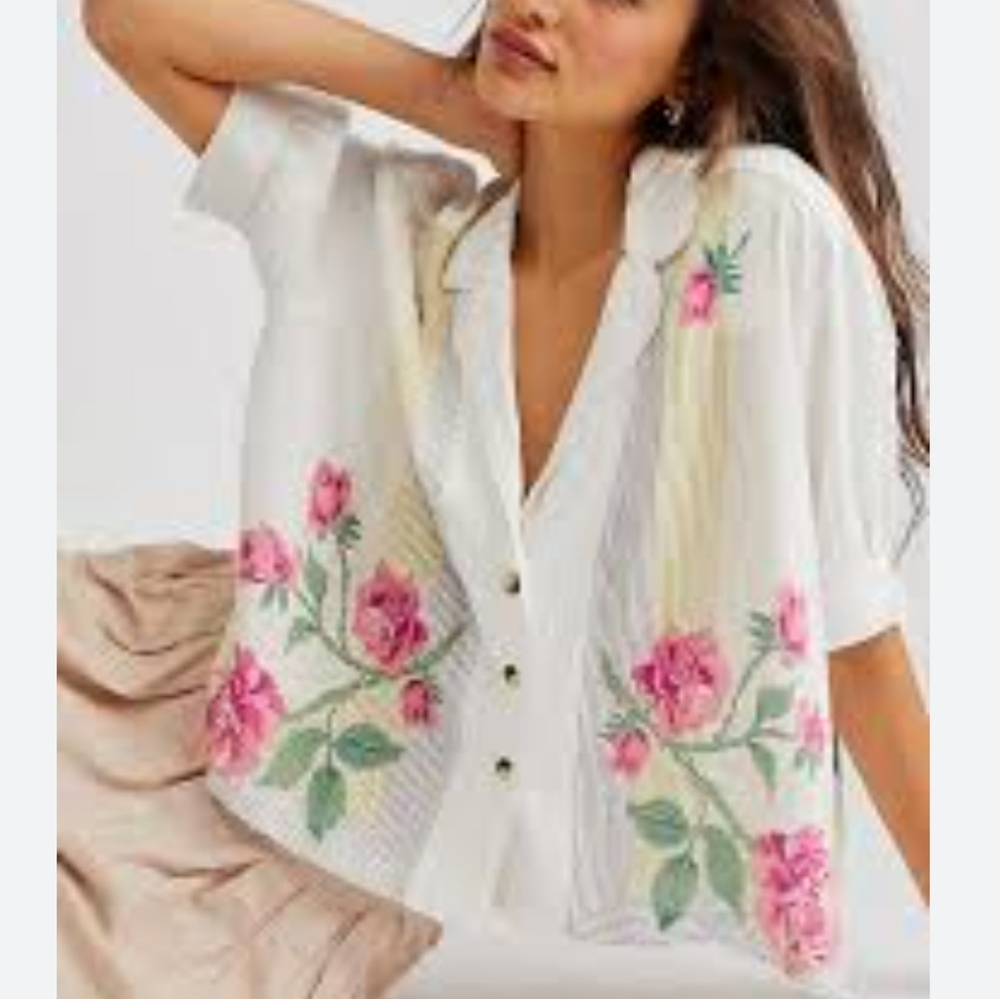 We The Free by Free People Big Bloom Shirt
